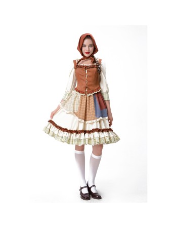 Adult Pastoral Cosplay Manor Farm Maid Costume Party Sexy Women Maid Dress YM8733