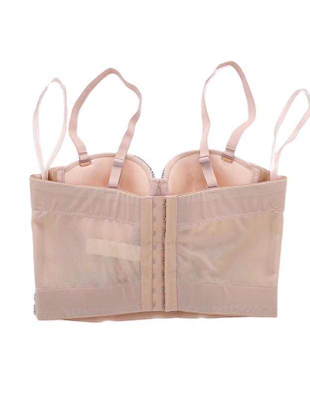 Shapewear Color Diamond Short  Chest Wrap Nightclub Vest Waist Bra KN8990