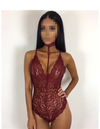 Four colors deep v sexy lace babydoll lingerie M2102F