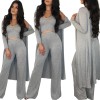 Solid Knitting Woman Autumn Winter 2 Piece Set M8263