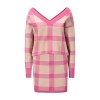 Sexy Sweater Long Sleeve Sweater Knitting Short Two Piece Skirt Set LQ164