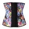2016 New Style Flower 9 Steel Bones Latex Corsets M1303E
