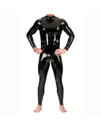 Wetlook Full Body Mens Sexy Latex Catsuit Pvc Bodysuit Stretchy Sheath Zentai XX6819