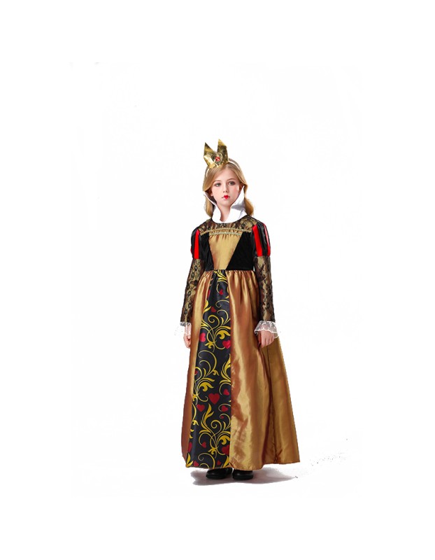 Children's Game Uniform Cosplay Princess of Hearts Dress Girl Cosplay Costume YM5822