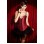 red jacquard straps corset m1875
