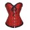 sexy red embroidered corset M1782