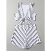 Flat Corner Young Girl Bikini Two Piece Plus Size Striped Women Bikini Sets S163