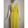 Sexy Yellow Maxi Evening Dress M3991