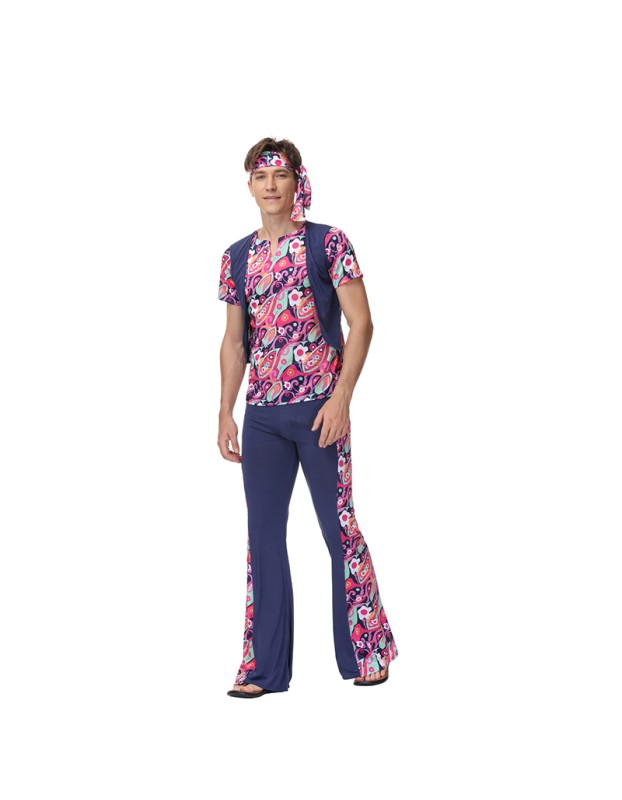 Retro Hip Hop Dance Costume Men And Women Native Indians Clothing Sets MS1642 1643