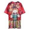 Casual Loose Cartoon Printed T Shirt Dress M8369