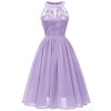 Elegant Wedding Chiffon Halter Women Party Summer Dress Casual CD1645