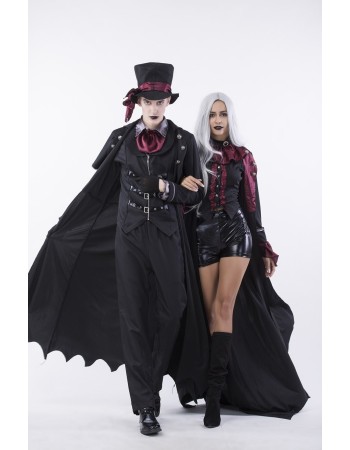 6 Pcs High Quality Gothic Halloween Party Costume for Men m40356