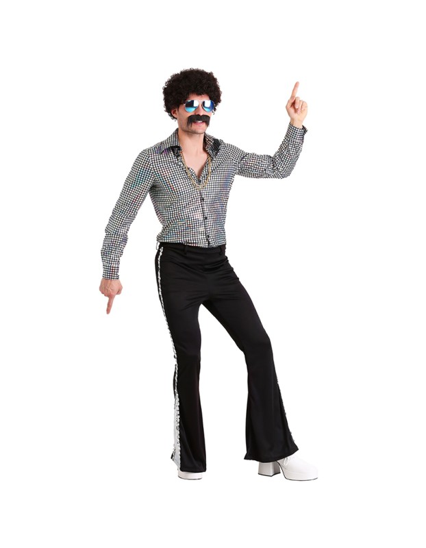 Halloween Suit Disco Hippie Ball Costumes Cosplay Adults Show Man Cothin MS1661