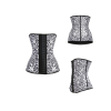 Sexy women black latex corsets M1303M