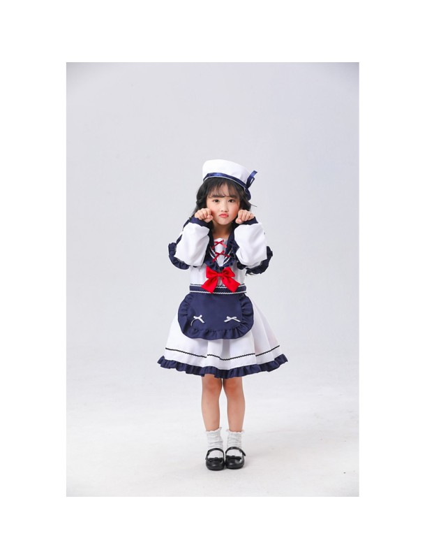 New Anime Cosplay Navy Suit Sailor Suit Maid Uniform Lolita Costume DL2034