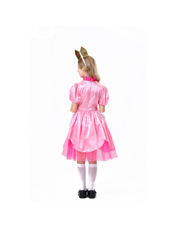 Halloween Children Pink Dress Fairy Tale Party Princess Dress Show Costume YM5823