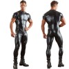 Front Zipper Leather Men's Zentai Catsuit Full Bodysuit N949
