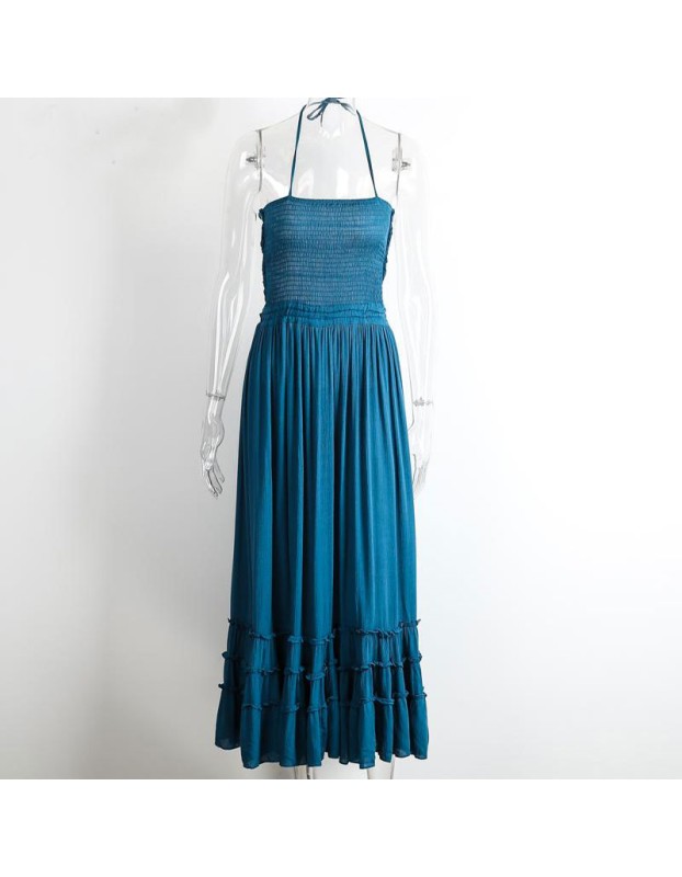 Summer Sexy Backless Maxi Dresses m30406
