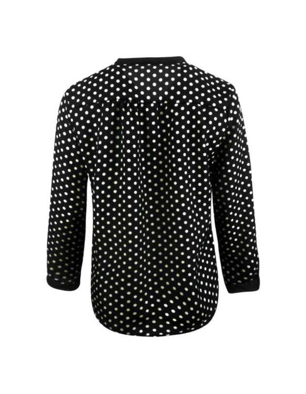 Women Chiffon Polka Dot Blouses Shirt m30410