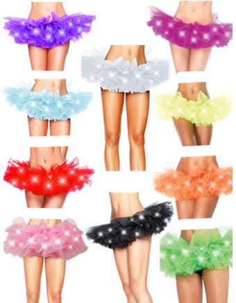 Colorful Light Up TUTU Dress S019