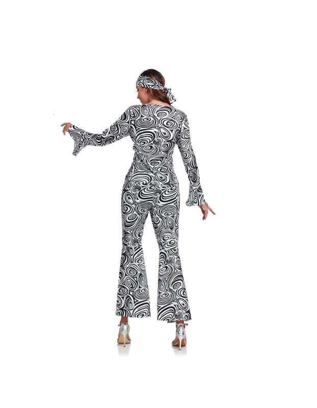 Halloween Costume Lady Retro 70s Disco Hippie Singer Stage Costume SM3022