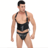 Sexy PU Leather Men Suit Stage Performance Clothing Personalized Factory Direct Sales N982