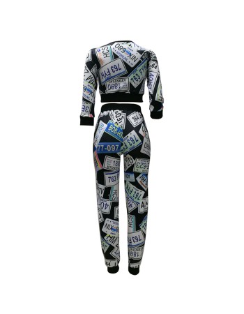 New comic printed short ladies zipper short jackets coats design M88055
