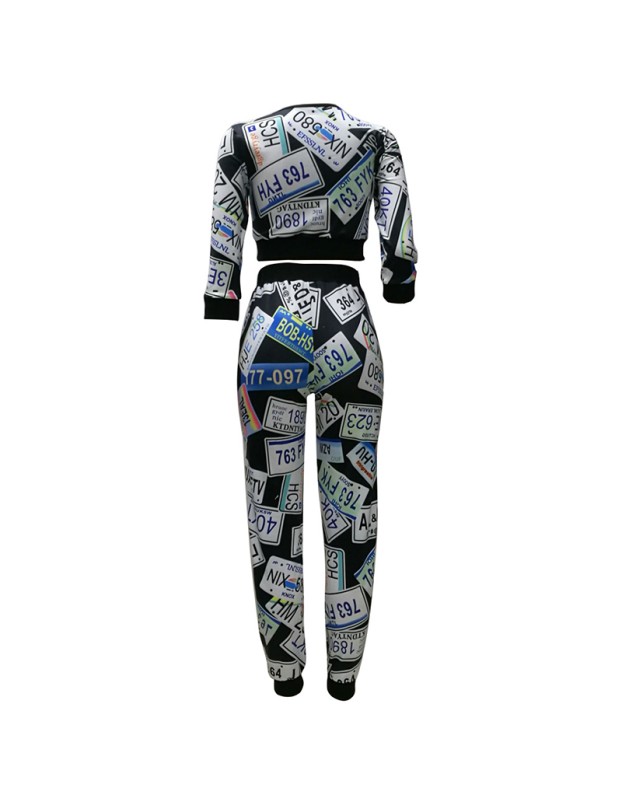 New comic printed short ladies zipper short jackets coats design M88055