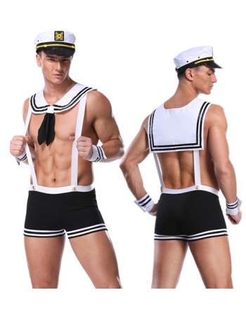 Seaman Sexy Sailor Costume Cosplay Uniforms Sets Men's Sex Underwear 20193