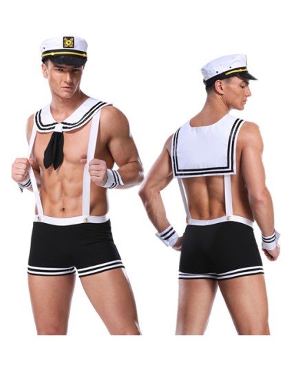 Seaman Sexy Sailor Costume Cosplay Uniforms Sets Men's Sex Underwear 20193