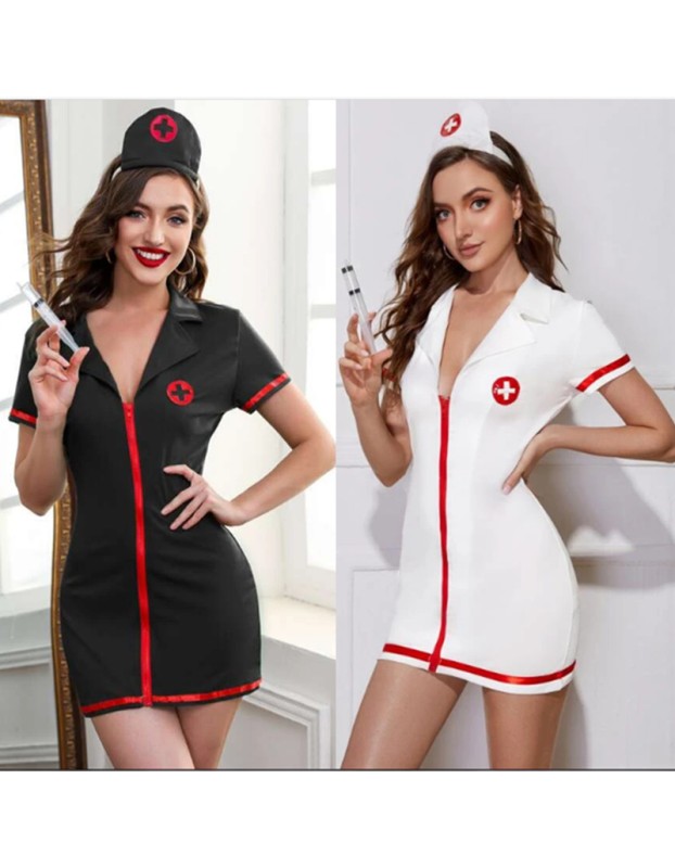 Sexy Nurse Uniform Suit Seductive Female Cosplay Demon Costume SL3359