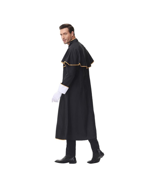 Cosplay Vampire Male Missionary Virgin Mary Priest Costume MS1734