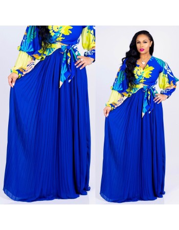 New Fashion Women's High Waist Pleated Solid Skirt M8245