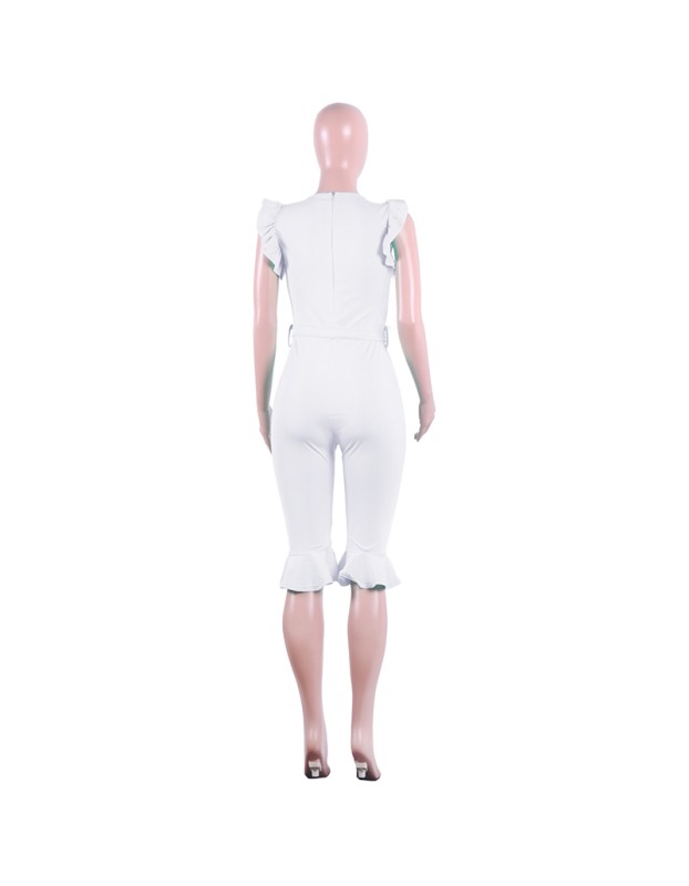 female jumpsuit classy short sleeve jumpsuit M30149