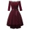 3/4 Sleeve Lace Ball Gown Wedding Bridal Dovetail Vintage Dress CD1613-1