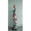 Sexy V-neck beautifully printed plus size and floor dress fashion women's clothing M8573