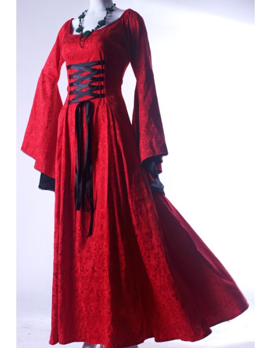 red long sleeve costume m4736