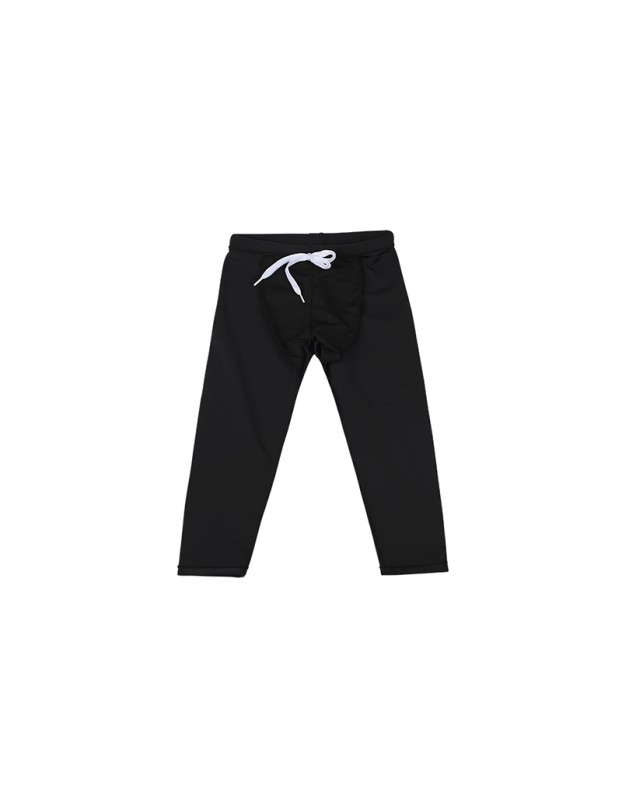 Boys' Swimsuit Black Swimsuit Long-Sleeved Children's Two-Piece Swimsuit KF208