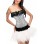 sexy white polka dot corset with bubble skirt m1808d