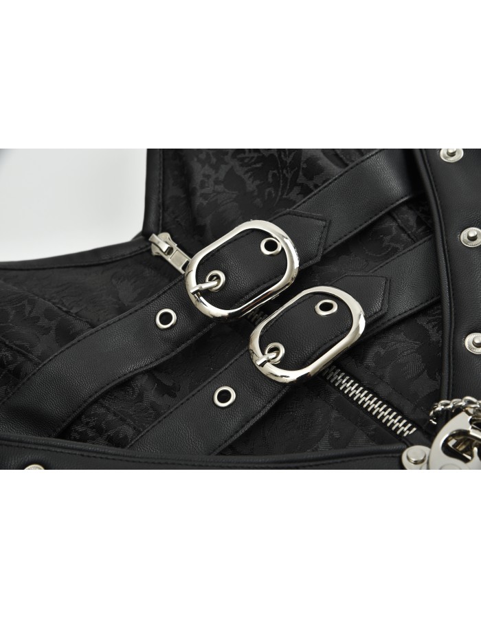 Metal Chain Waist Control Gothic Corsets M1428