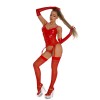 Sexy Bodysuit Bright Glossy Jumpsuit Leather Club Tights  XX6871