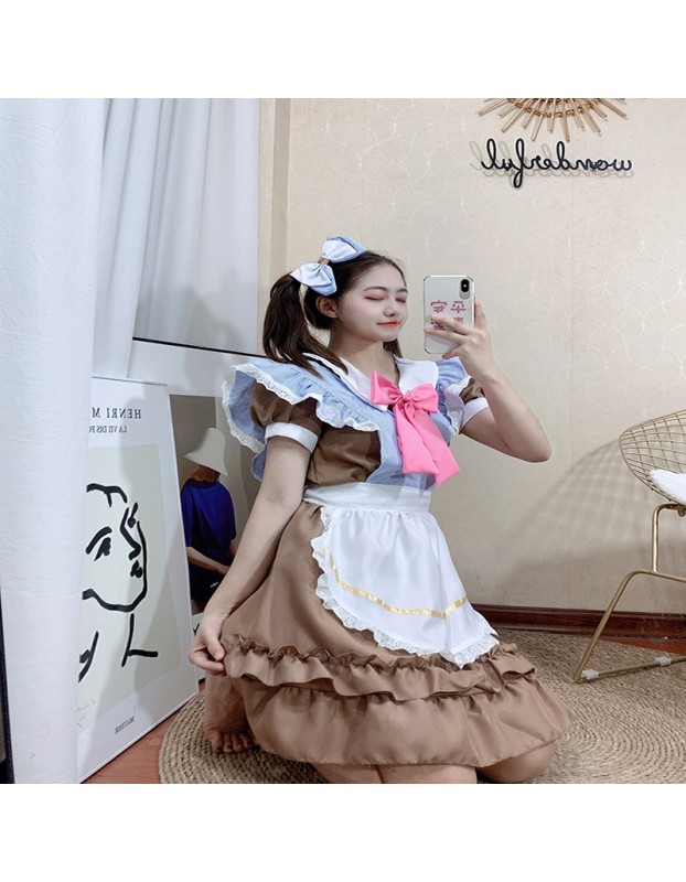 Lolita Clothes Maid Uniforms For Ladies Character Costume XH6234