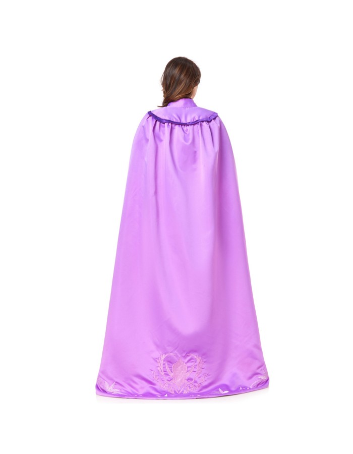 Frozen Anna Princess Long Dress Adults Snow Queen Cosplay Costume