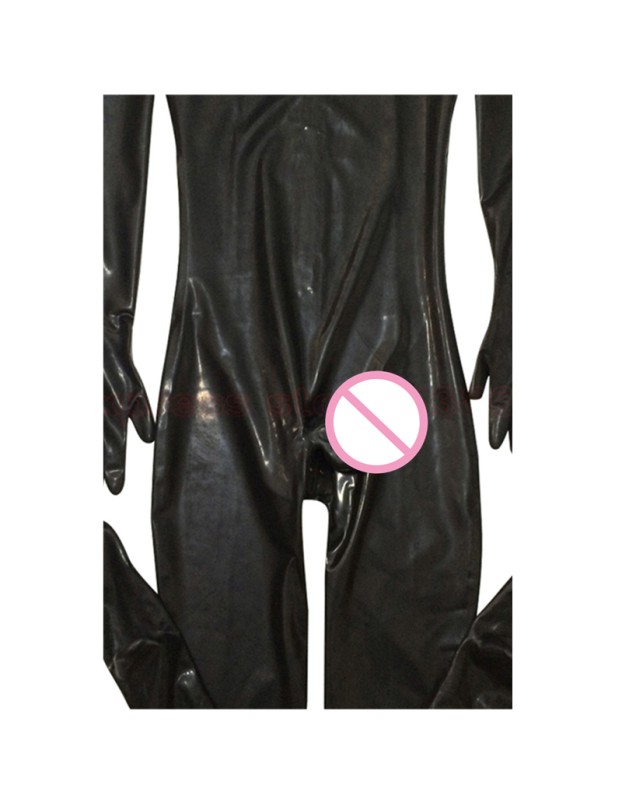 Men Sexy Wetlook Faux Leather Erotic Catsuit M7320