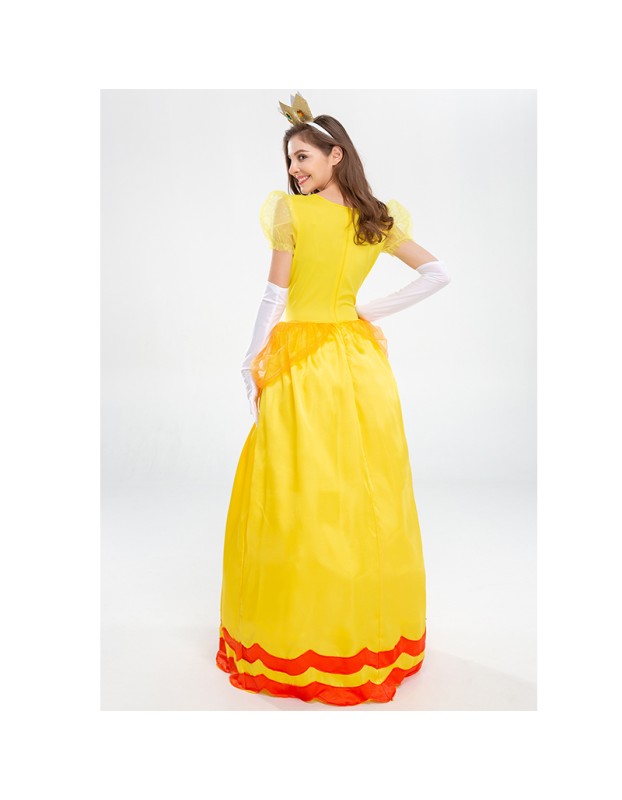Halloween Dress Cosplay Yellow Beauty And Beast Biqi Belle Princess Uniform YM2897