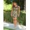 Sleeveless gold sequin mini dress M30114