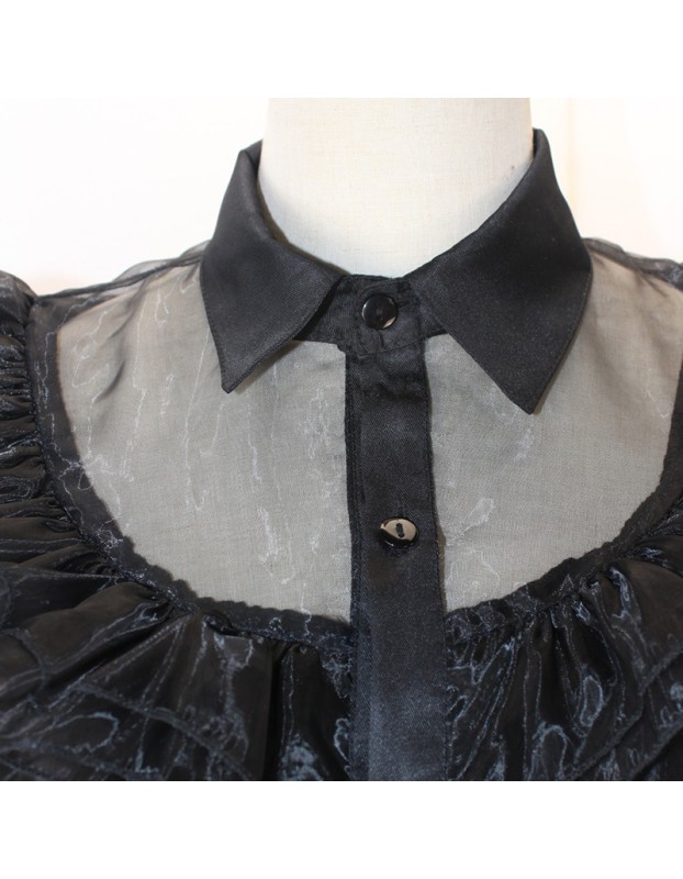 Addams Family Gauze Dress Costume Wednesday PROM Dress Cosplay YF411