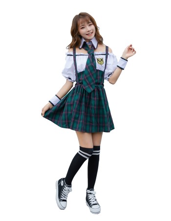 Japanese school girl Dress cheerleading performance clothe M40709-2