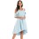 Sling Butterfly Sleeves Wedding Party Women Satin Club Dresses CD1731
