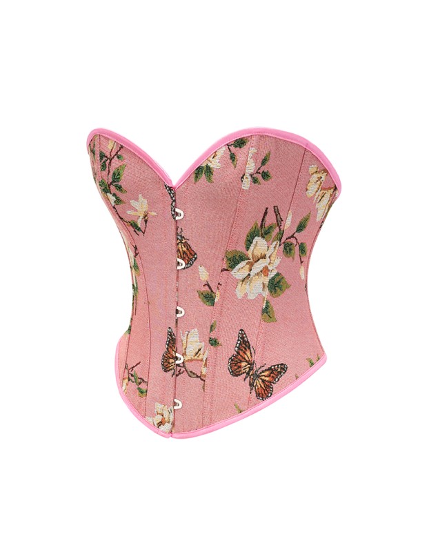 Flower Palace Corset Butterfly Print Bone Dress Wedding Base Waist Busier 22025